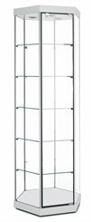 QuickShip Hexagonal Tower Display Case