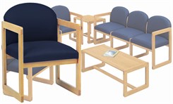 Radius-Back Reception Seating - Arm Chair