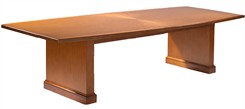 Radiant Sunburst Patterned Cherry Veneer Conference Tables