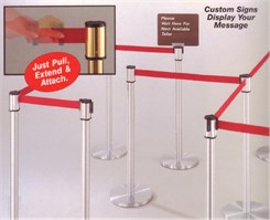 Retractable Strap Crowd Control Post