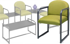 Sheffield Reception Seating Series - Round Back Chair