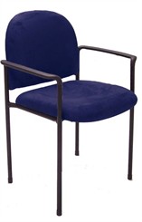 Slimline Stackable Guest/Seminar Chair in Microfibre