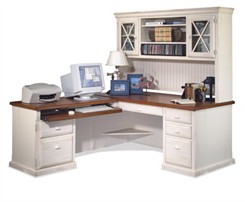 Southampton Cottage Series L-Desk w/Hutch