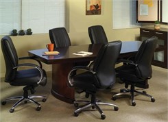 Sorrento Espresso Finish Boat-Shaped Tables from 6'-30'
