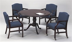 Solid Maple Traditional Round Conference Tables
