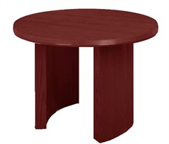 Solid Oak Round Tables with Beveled Edge