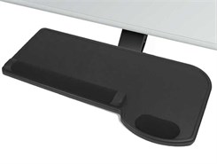 Soft Touch Articulating Keyboard Shelf With Mouse Area