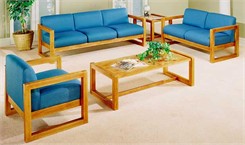 Solid Wood Box Frame Reception Seating Group