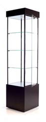 QuickShip Square Tower Display Case