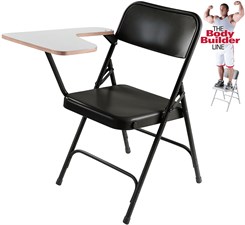 Steel Folding Chair with Tablet Arm