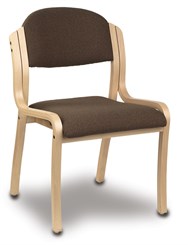 Stackable Solid Wood Frame Chair