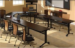 Talon Fold Flat Conference / Training Tables - 48" x 24" Rectangular Table