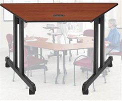 Mobile Trapezoid Training Tables