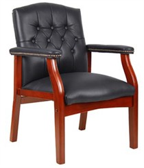 Traditional Arm Chair in Leather