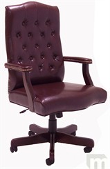 Traditional Leather Swivel Office/Conference Chair