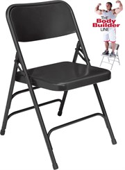 Triple-Brace Premium Steel Folding Chair