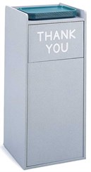 Tray Top Waste Receptacle with Plastic Liner