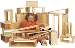27 Piece Hollow Wood Block Set