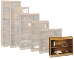 Wood Bookcases w/100 lb. Capacity Shelves