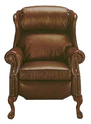 Woodmark Leather Recliner -- Ball & Claw Foot Full Recliner