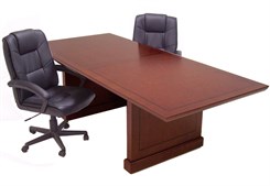 Expandable Brown Cherry Conference Tables in 8' + 4' Adder Sections!