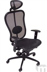 Elastic Mesh Synchro Chair w/Headrest